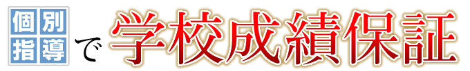 個別指導で学校成績保証